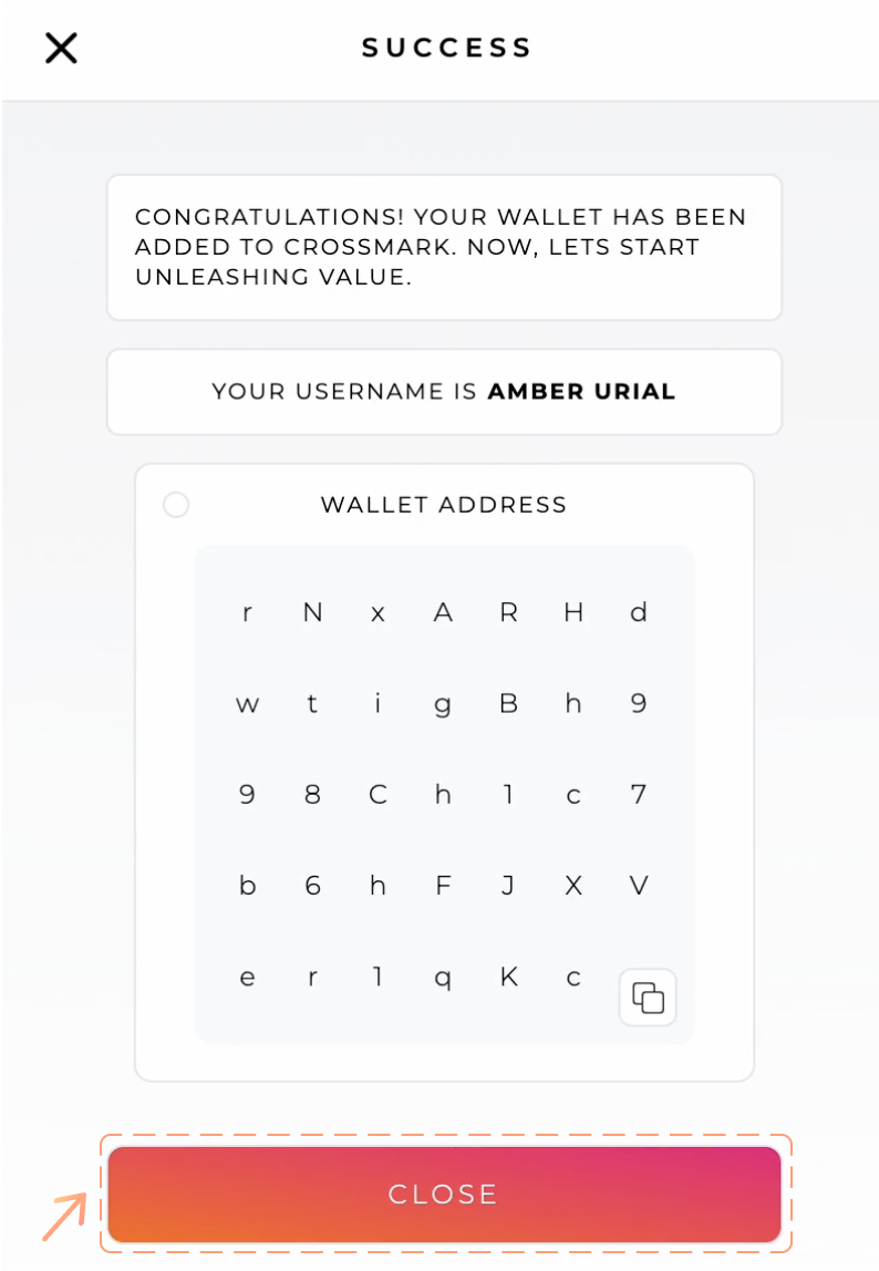 Crossmark app screenshot